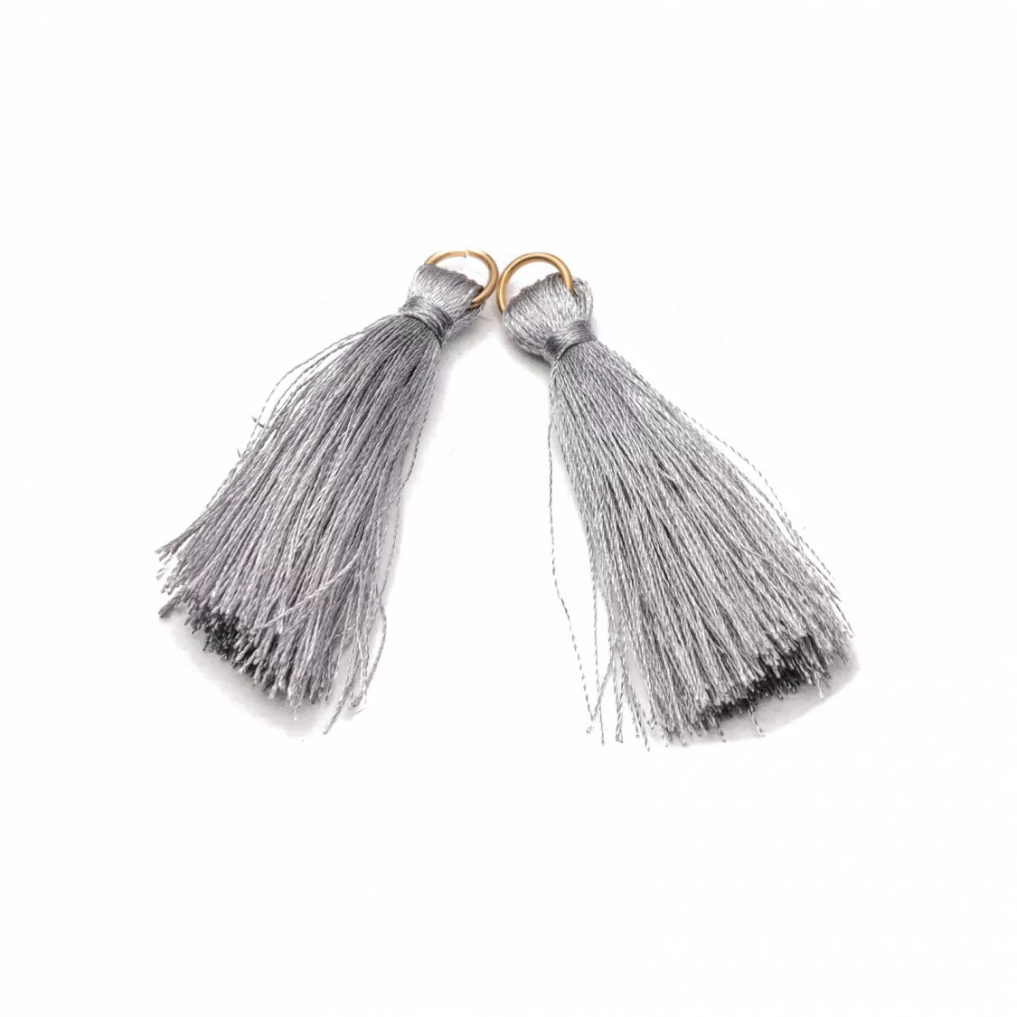 Nappine Con Anellino Di Ottone 4cm 25pz Grigio-NAPPINE | Worldofjewel.com