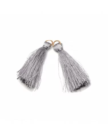 Nappine Con Anellino Di Ottone 4cm 25pz Grigio-NAPPINE | Worldofjewel.com