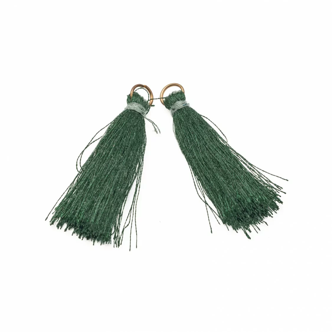 Nappine Con Anellino Di Ottone 4cm 25pz Verde-NAPPINE | Worldofjewel.com