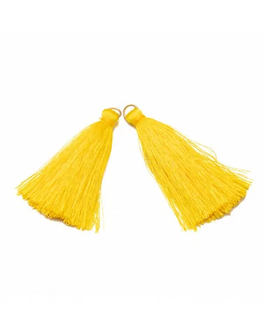 Nappine Con Anellino Di Ottone 6cm 15pz Giallo-NAPPINE | Worldofjewel.com