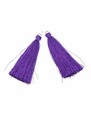 Nappine Con Anellino Di Ottone 6cm 15pz Viola-NAPPINE | Worldofjewel.com