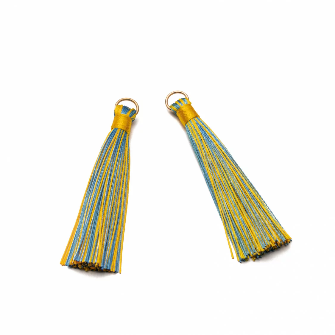 Nappine Con Anellino Di Ottone Dorato 10x80mm 20pz Blu e Giallo-NAPPINE | Worldofjewel.com