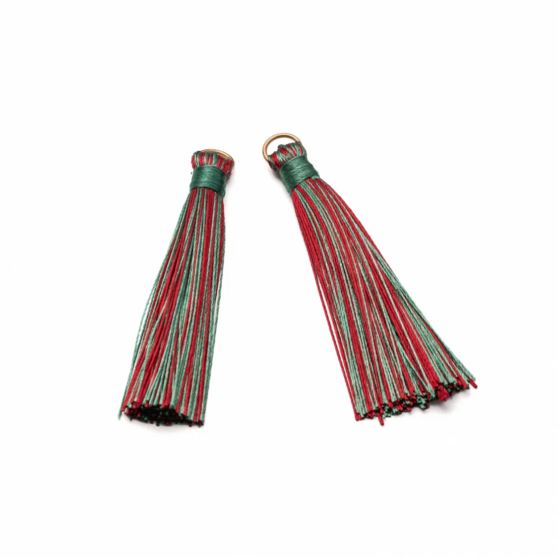 Nappine Con Anellino Di Ottone Dorato 10x80mm 20pz Rosso E Verde mix-NAPPINE | Worldofjewel.com