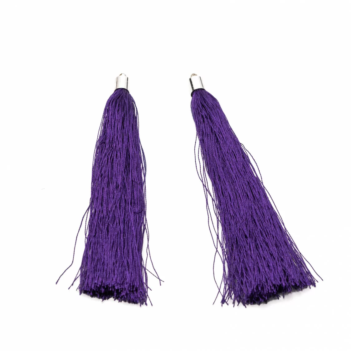 Nappine Con Coppetta Di Ottone 10cm 10pz Rodiato Viola-NAPPINE | Worldofjewel.com