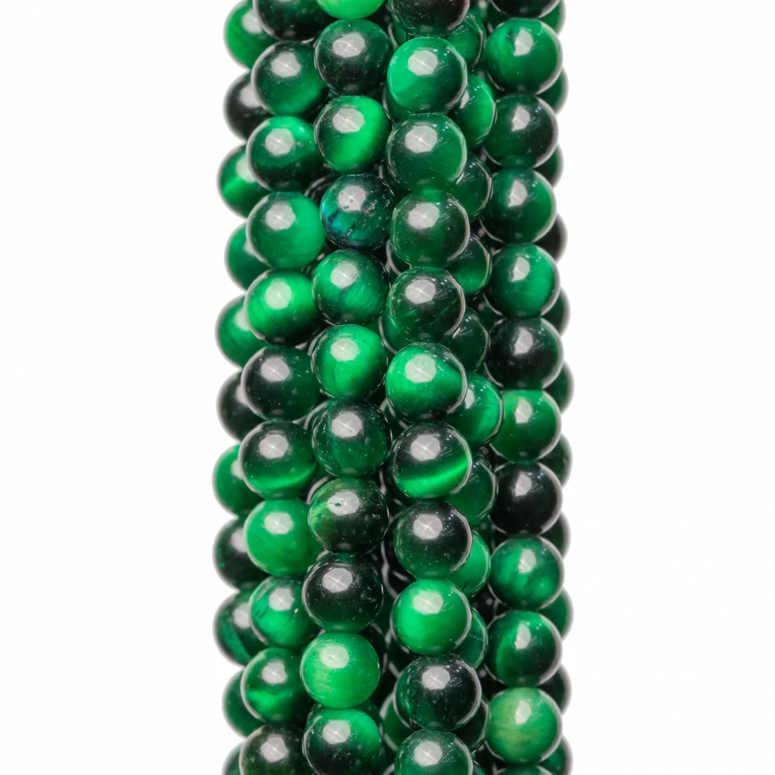 Occhio Di Tigre Verde Smeraldo Tondo Liscio 4mm-OCCHIO DI TIGRE SMERALDO | Worldofjewel.com