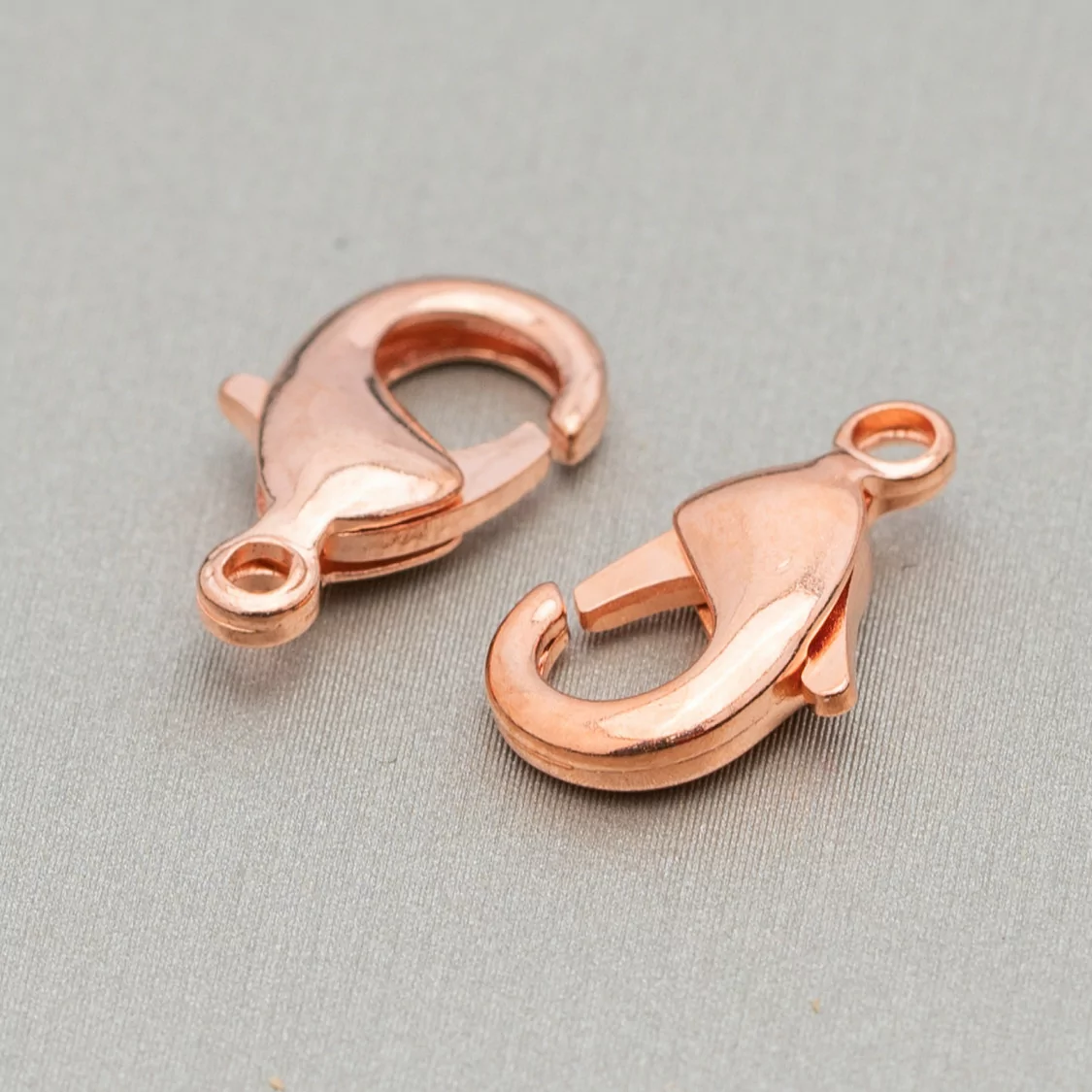 Chiusura Moschettone Di Ottone Nickelfree 10mm 400pz Oro Rosa-CHIUSURE DI OTTONE E BRONZO | Worldofjewel.com