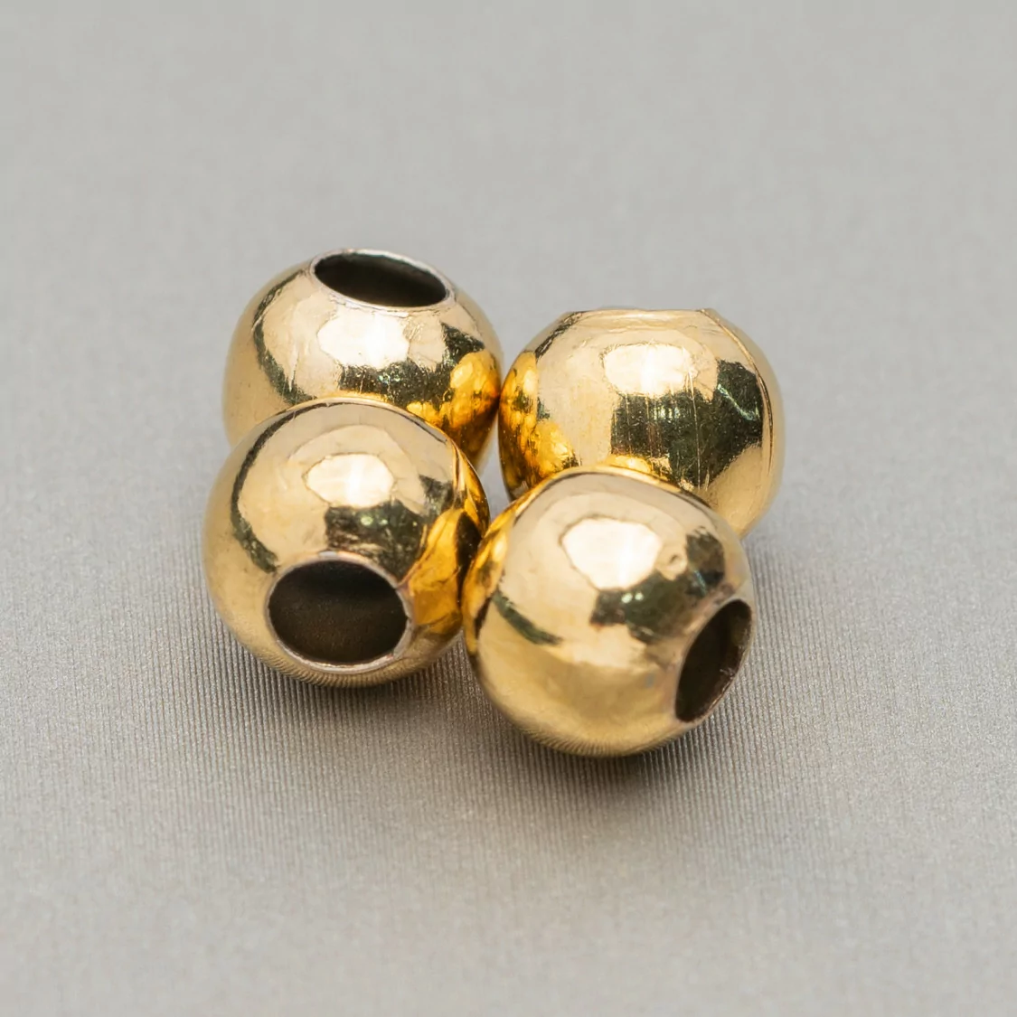 Palline Di Acciaio 8mm 165pz Placcato Oro-PALLINE LISCE | Worldofjewel.com