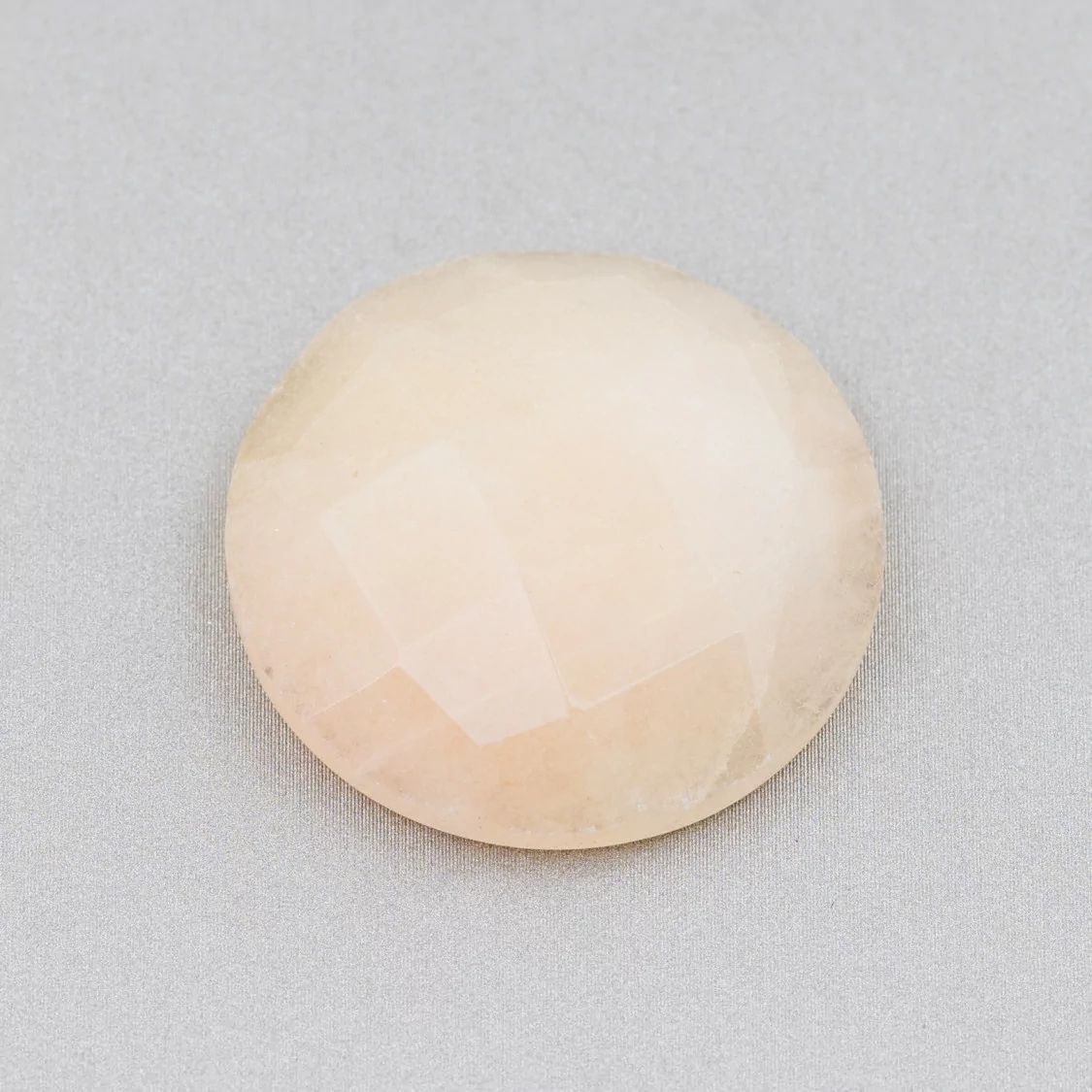 Componente CabochonTondo Sfaccettato 30mm 2pz Calcite- CABOCHON GRANDI | Worldofjewel.com