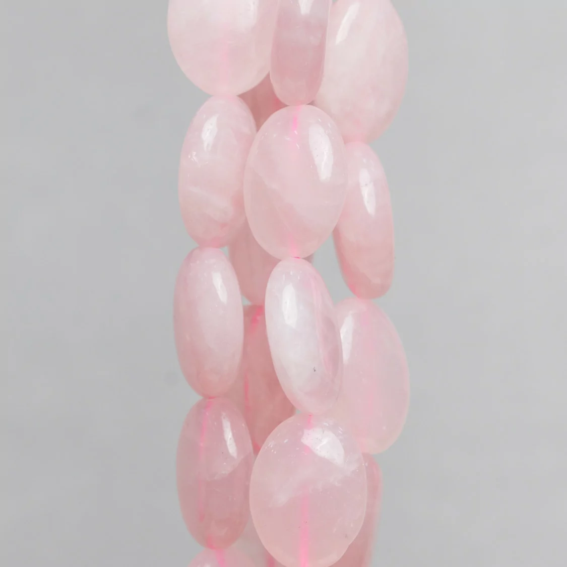 Quarzo Rosa Ovale Piatto 15x20mm-QUARZO ROSA | Worldofjewel.com