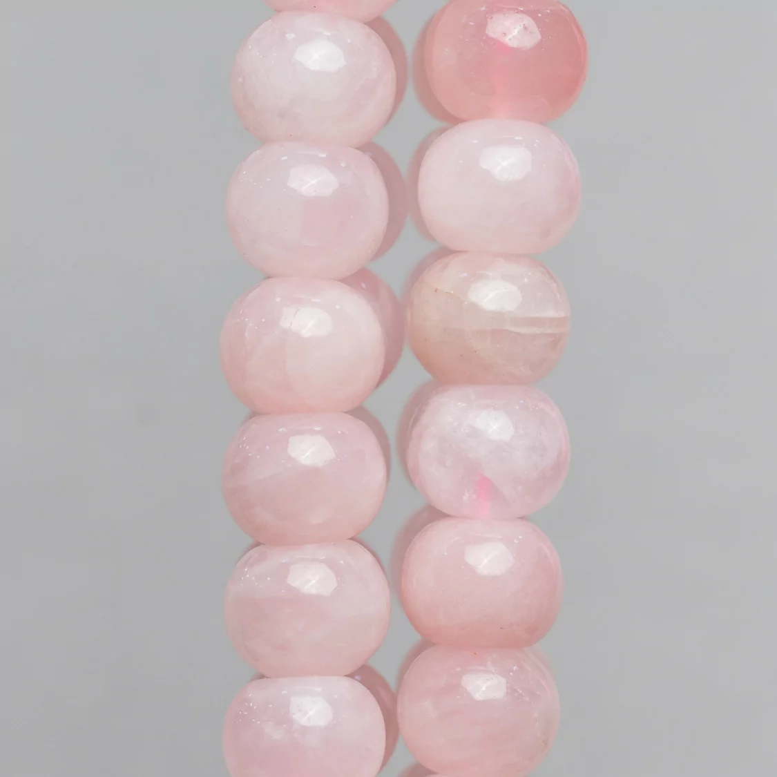 Quarzo Rosa Rondelle Lisce 10x12mm-QUARZO ROSA | Worldofjewel.com