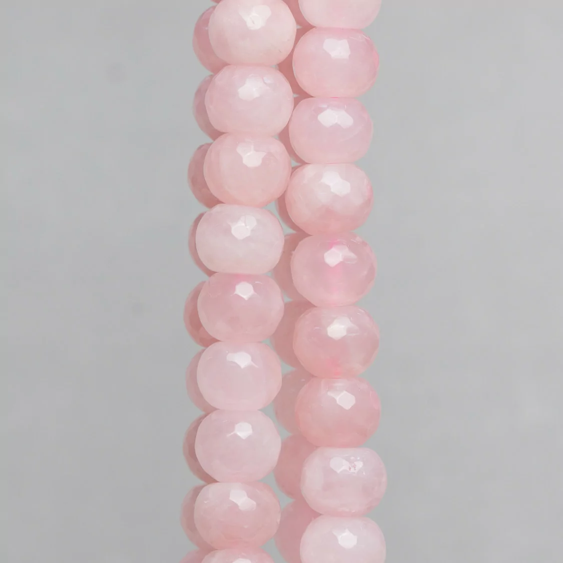 Quarzo Rosa Rondelle Sfaccettate 10x8mm-QUARZO ROSA | Worldofjewel.com