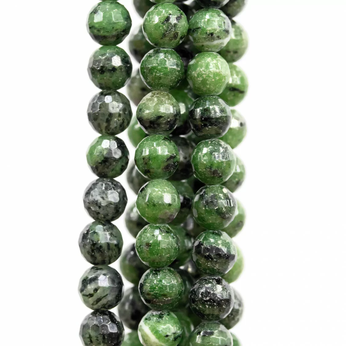 Rubizoisite Verde Perlina Tonda Sfaccettata 8mm-RUBIZOISITE | Worldofjewel.com