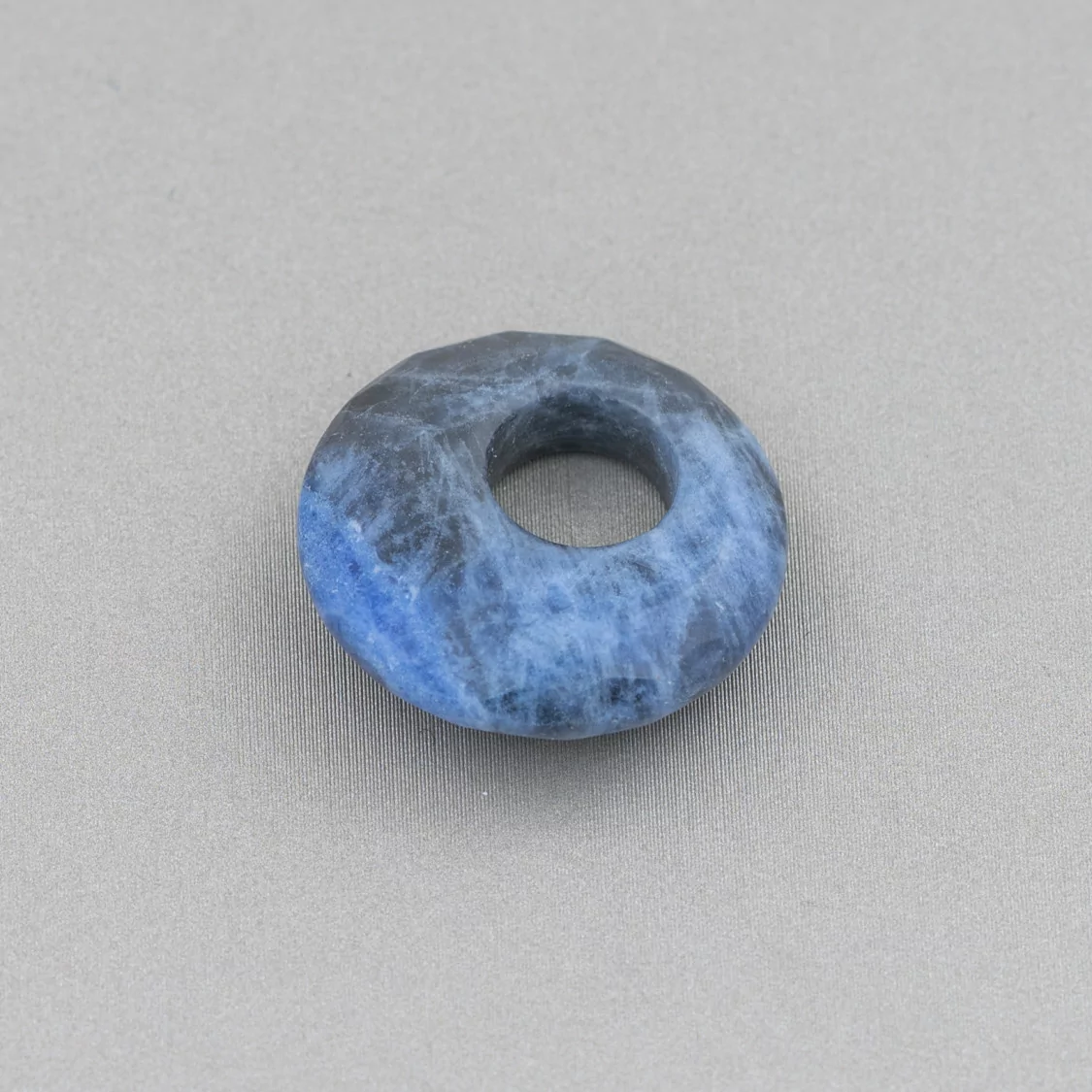 Componente Creola Tondo Sfaccettato 20mm Sodalite 4pz-COMPONENTI DI PIETRE DURE | Worldofjewel.com