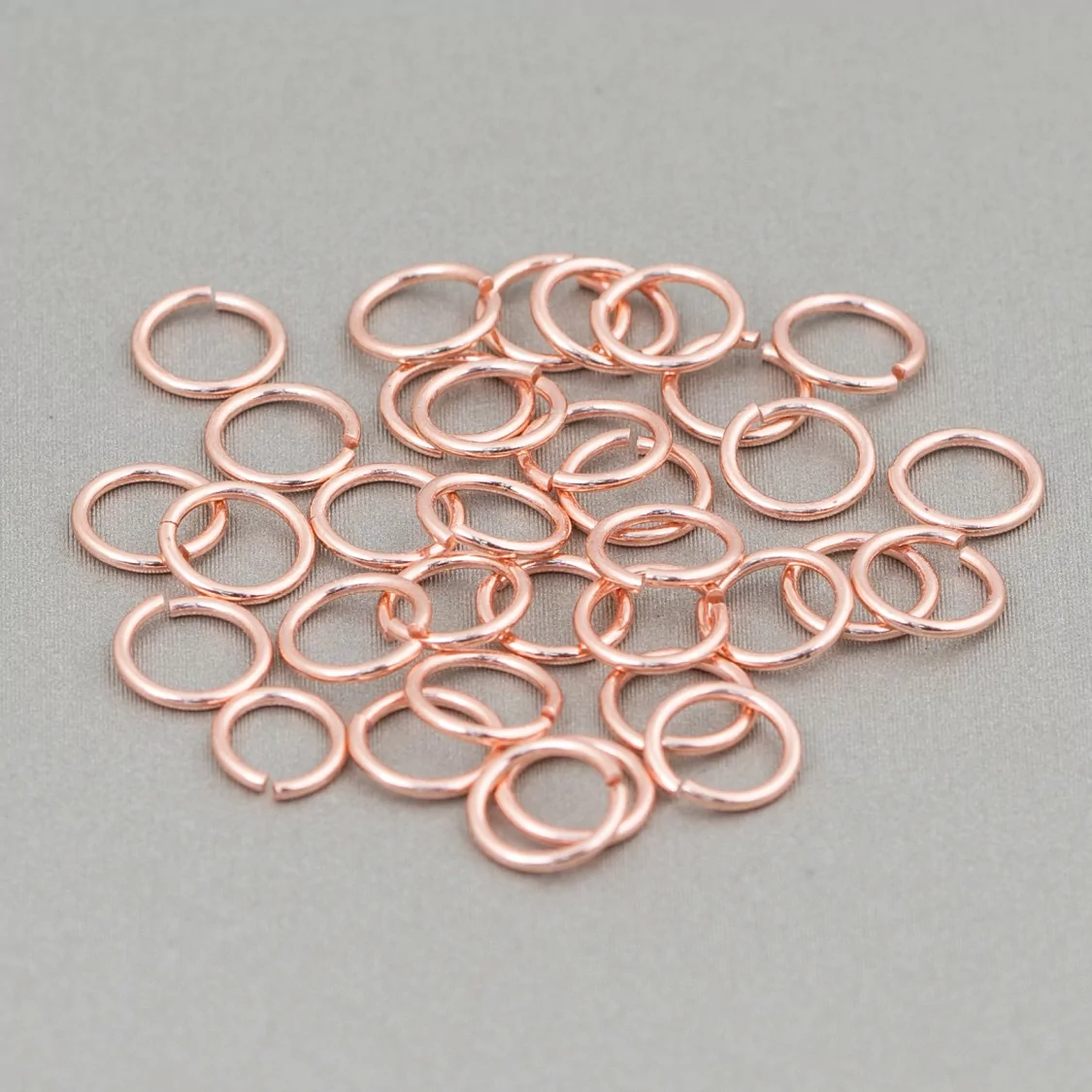 Contromaglia Anellini Di Argento 925 Aperti 7mm Filo 0,8mm 5gr Oro Rosa-ANELLINI APERTI | Worldofjewel.com