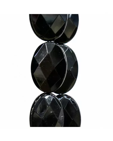 Cristallo Nero Ovale Piatto Sfaccettato 13x18mm-CRISTALLO NERO | Worldofjewel.com