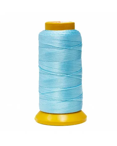 Filo di Nylon Cotone Per Infilatura Di Perle E Pietre A Nodini 100 Metri 1pz Celeste-FILO DI NYLON | Worldofjewel.com