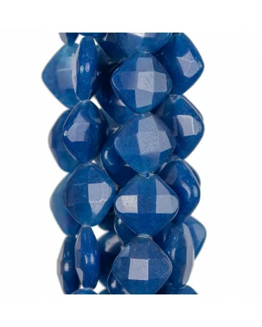 Giada Blu Lapis Rombo Piatto Sfaccettato 18mm Chiaro-GIADA BLU | Worldofjewel.com