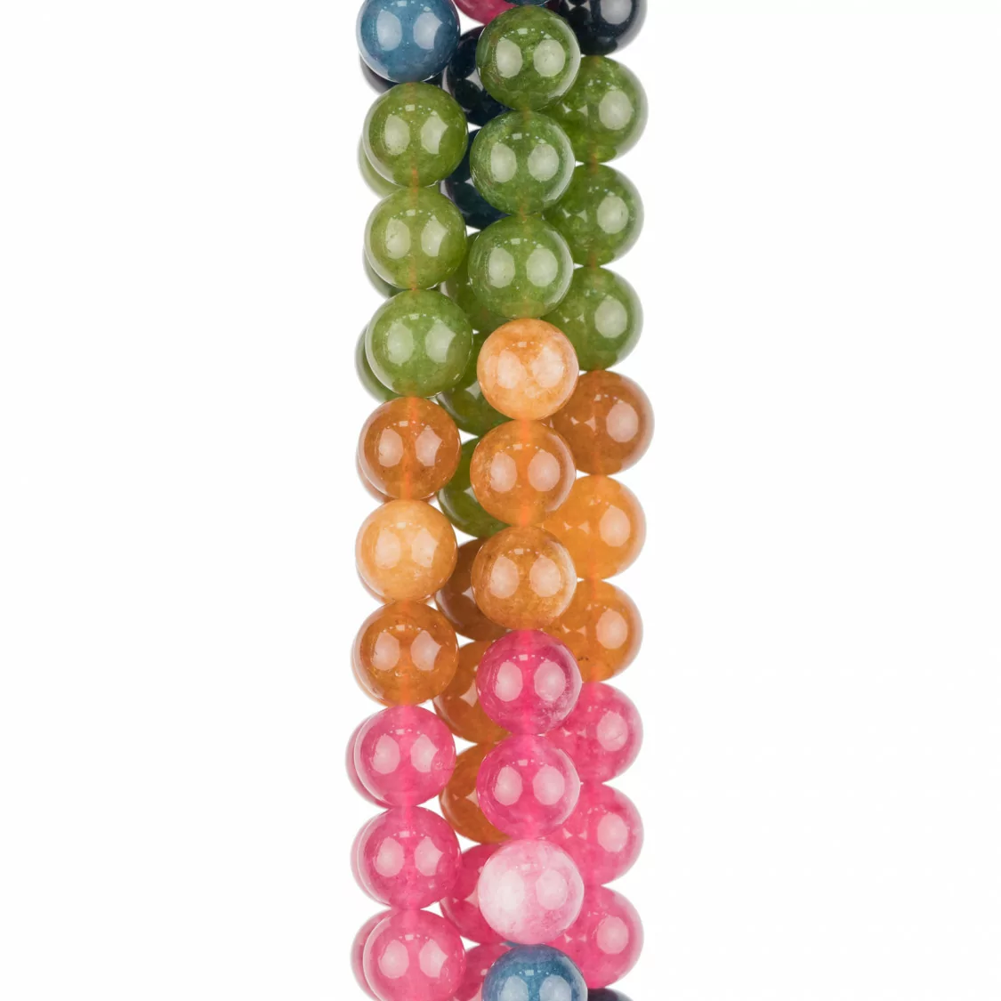 Giada Tormalina Tondo Liscio 10mm-GIADA COLOR TORMALINA | Worldofjewel.com