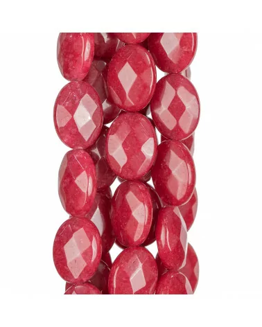 Giada Rubellite Ovale Piatto Sfaccettato 13x18mm-GIADA RUBELLITE | Worldofjewel.com