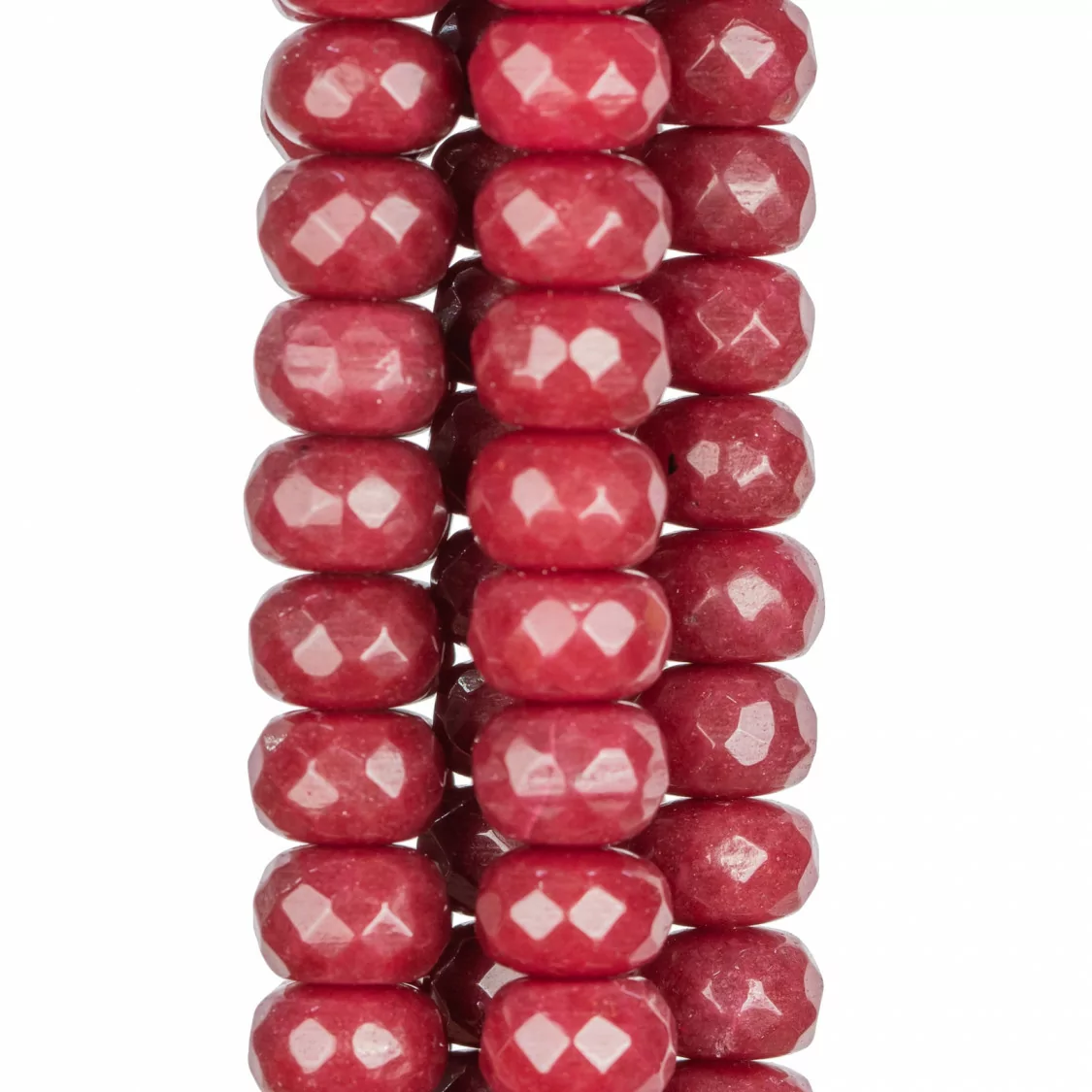 Giada Rubellite Rondelle Sfaccettate 12x8mm-GIADA RUBELLITE | Worldofjewel.com