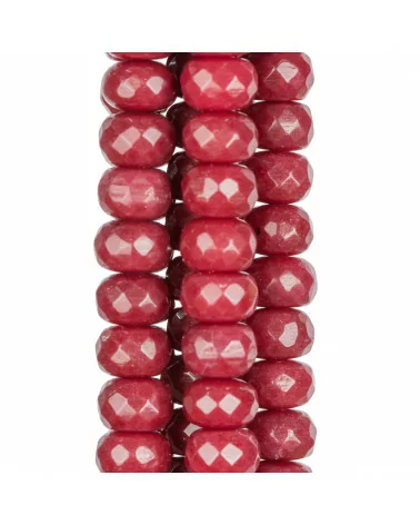 Giada Rubellite Rondelle Sfaccettate 12x8mm-GIADA RUBELLITE | Worldofjewel.com