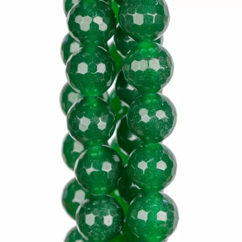 Jade Vert Transparent Facette 20mm