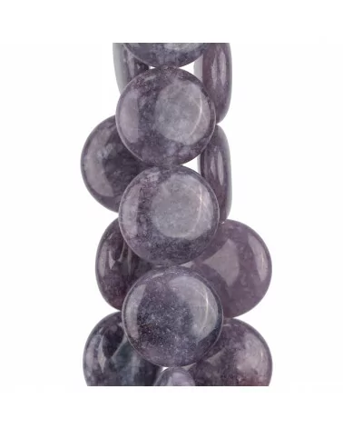 Giada Viola Chiaro Tondo Liscio Piatto Liscio Coin 20mm-GIADA VIOLA | Worldofjewel.com