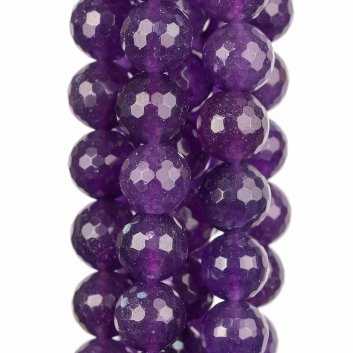 Giada Viola Perlina Tonda Sfaccettata 12mm-GIADA VIOLA | Worldofjewel.com