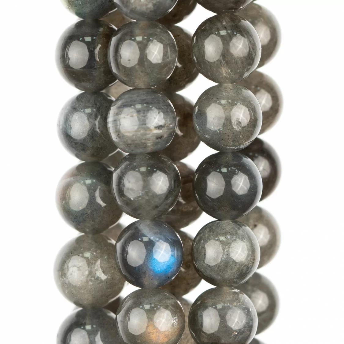 Labradorite Grigio Tondo Liscio Prima Scelta (YHG) 11mm-LABRADORITE GRIGIO | Worldofjewel.com