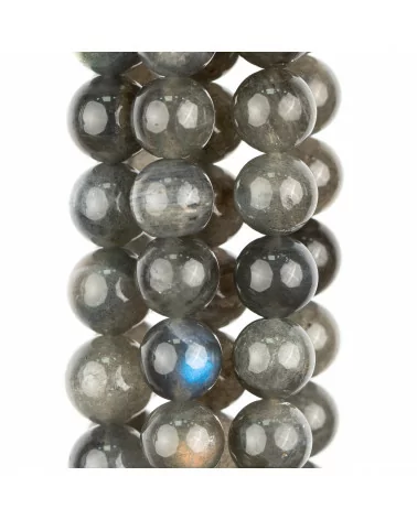 Labradorite Grigio Tondo Liscio Prima Scelta (YHG) 11mm-LABRADORITE GRIGIO | Worldofjewel.com