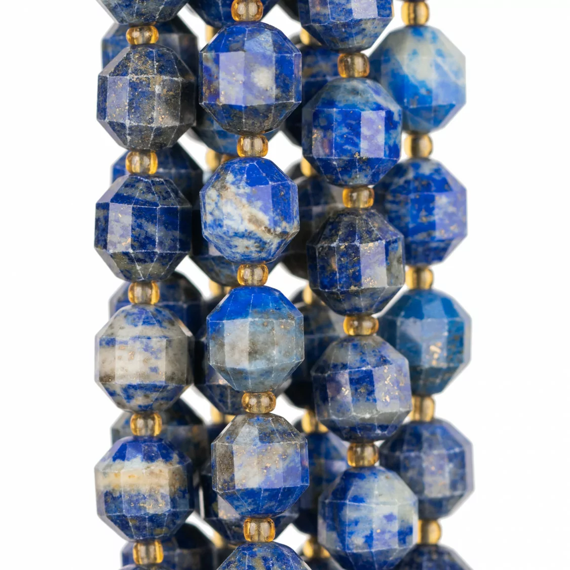 Lapislazzuli Blu Grezzo Ball Taglio Cilindrico Sfaccettato 9x10mm Chiaro-LAPISLAZZULI BLU GREZZO | Worldofjewel.com