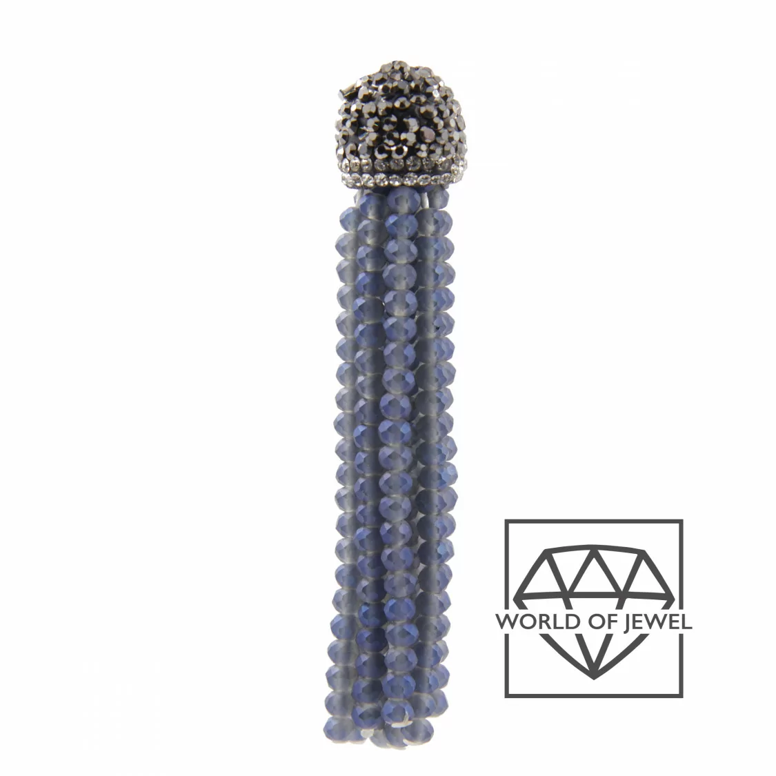 Nappine Di Cristalli Con Coppetta Di Marcasite 14x75mm 2pz Light Blue Matte-CIONDOLI DI PIETRE DURE | Worldofjewel.com