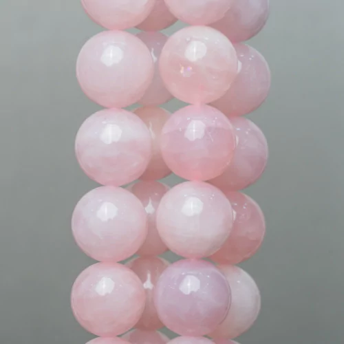 Quarzo Rosa Tondo Liscio 18mm Milk-QUARZO ROSA | Worldofjewel.com