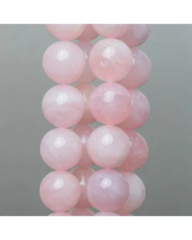 Quarzo Rosa Tondo Liscio 18mm Milk-QUARZO ROSA | Worldofjewel.com