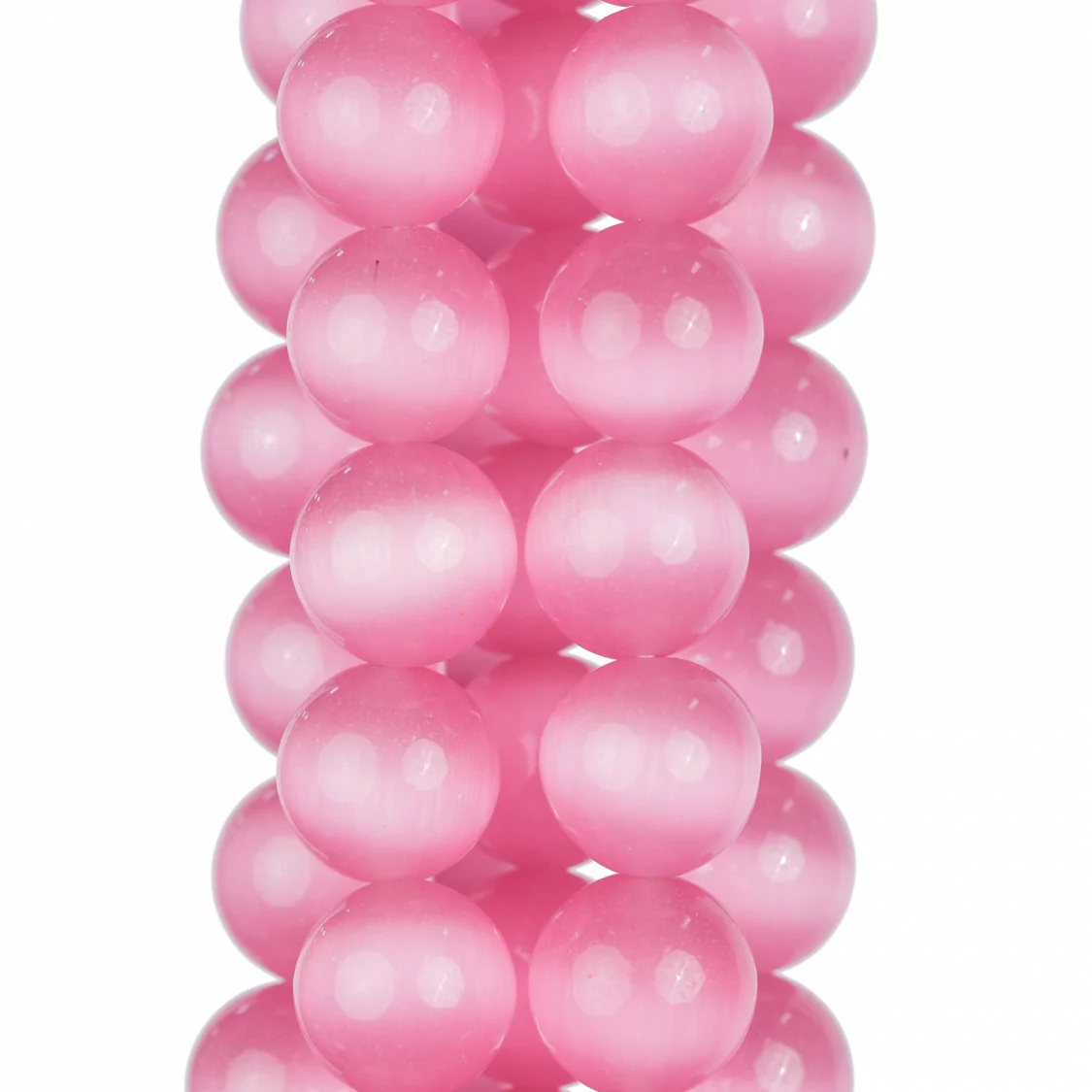 Occhio Di Gatto Rosa Tondo Liscio 14mm-ROSA | Worldofjewel.com