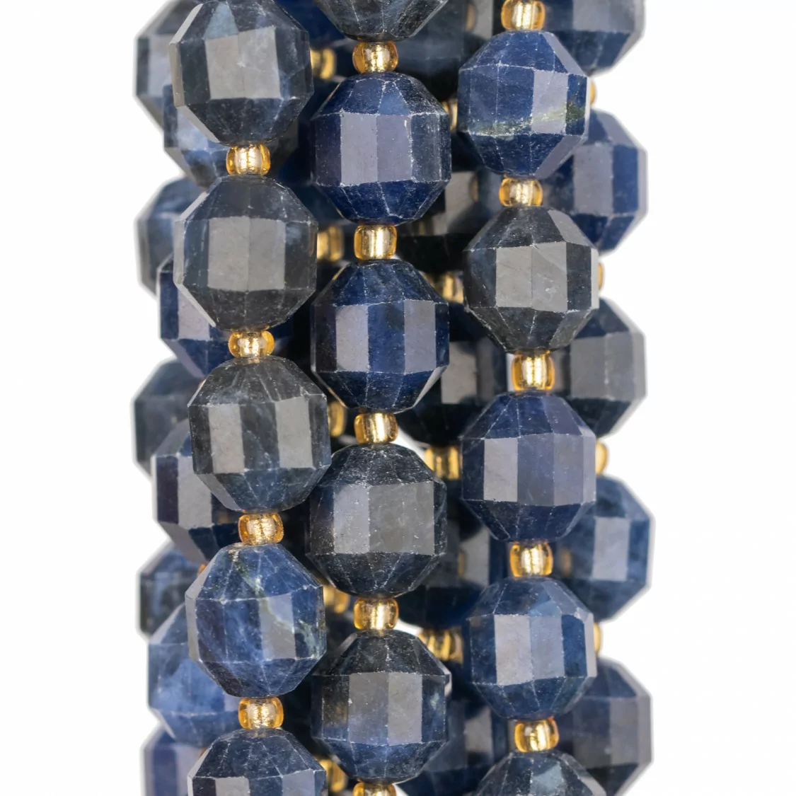 Sodalite Ball Taglio Cilindrico Sfaccettato 9x10mm-SODALITE | Worldofjewel.com