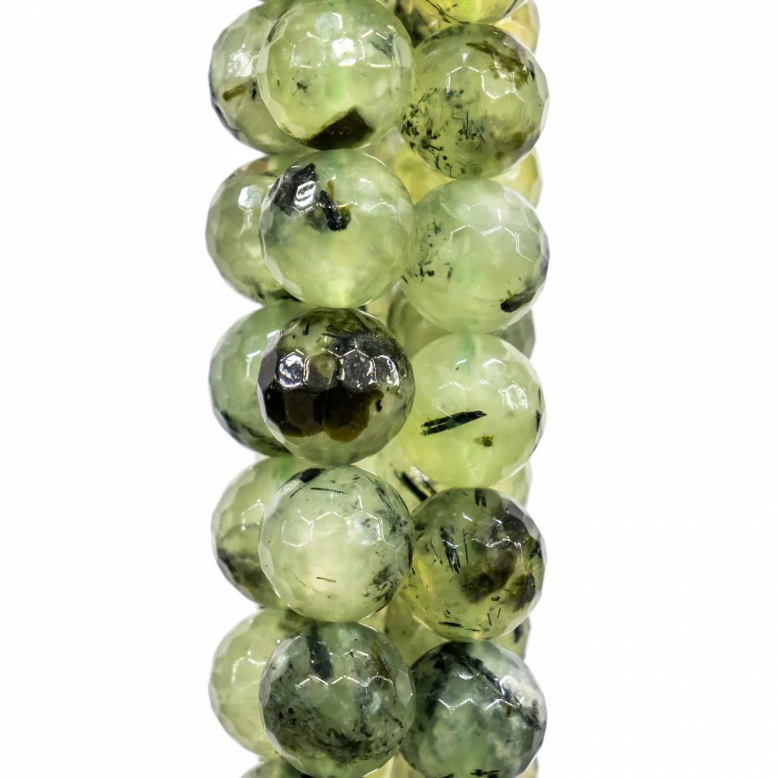 Prenite Scuro Perlina Tonda Sfaccettata 10mm-PRENITE | Worldofjewel.com