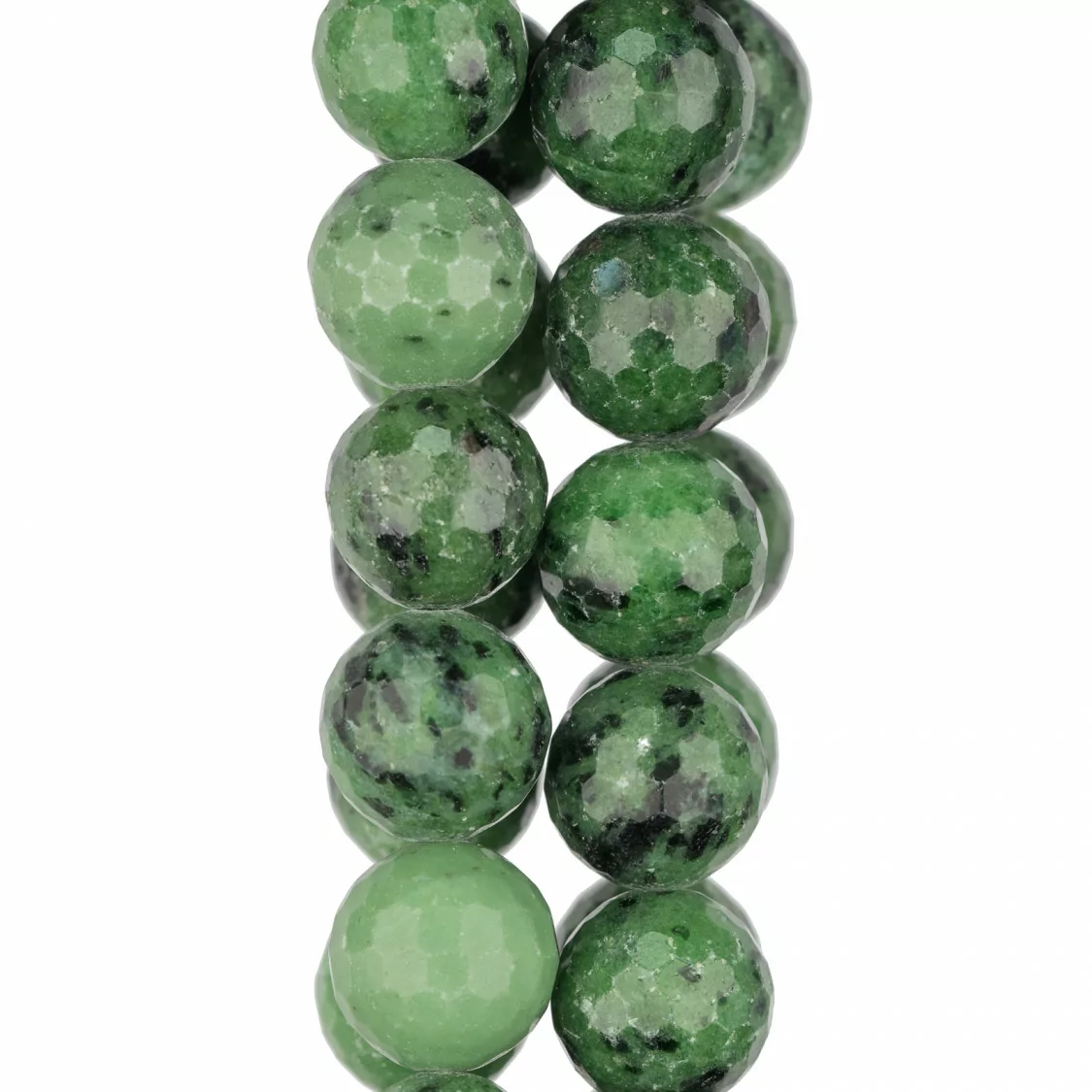 Rubizoisite Prima Scelta Verde Perlina Tonda Sfaccettata (AQW) 12mm-RUBIZOISITE | Worldofjewel.com