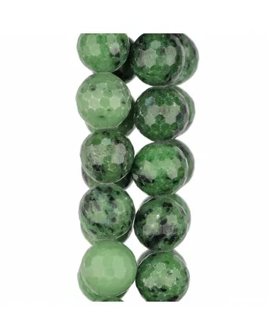 Rubizoisite Prima Scelta Verde Perlina Tonda Sfaccettata (AQW) 14mm-RUBIZOISITE | Worldofjewel.com