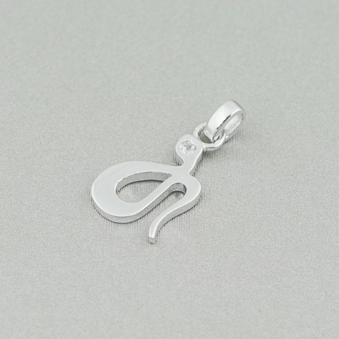 Ciondolo Pendente Di Argento 925 Serpente Con Zircone Rodiato Lucido 8x18mm 6pz-ARGENTO 925 DESIGN ITALY | Worldofjewel.com