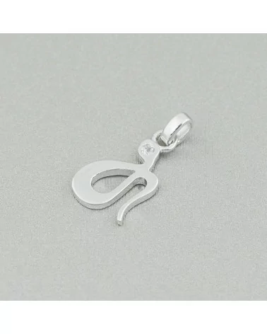 Ciondolo Pendente Di Argento 925 Serpente Con Zircone Rodiato Lucido 8x18mm 6pz-ARGENTO 925 DESIGN ITALY | Worldofjewel.com