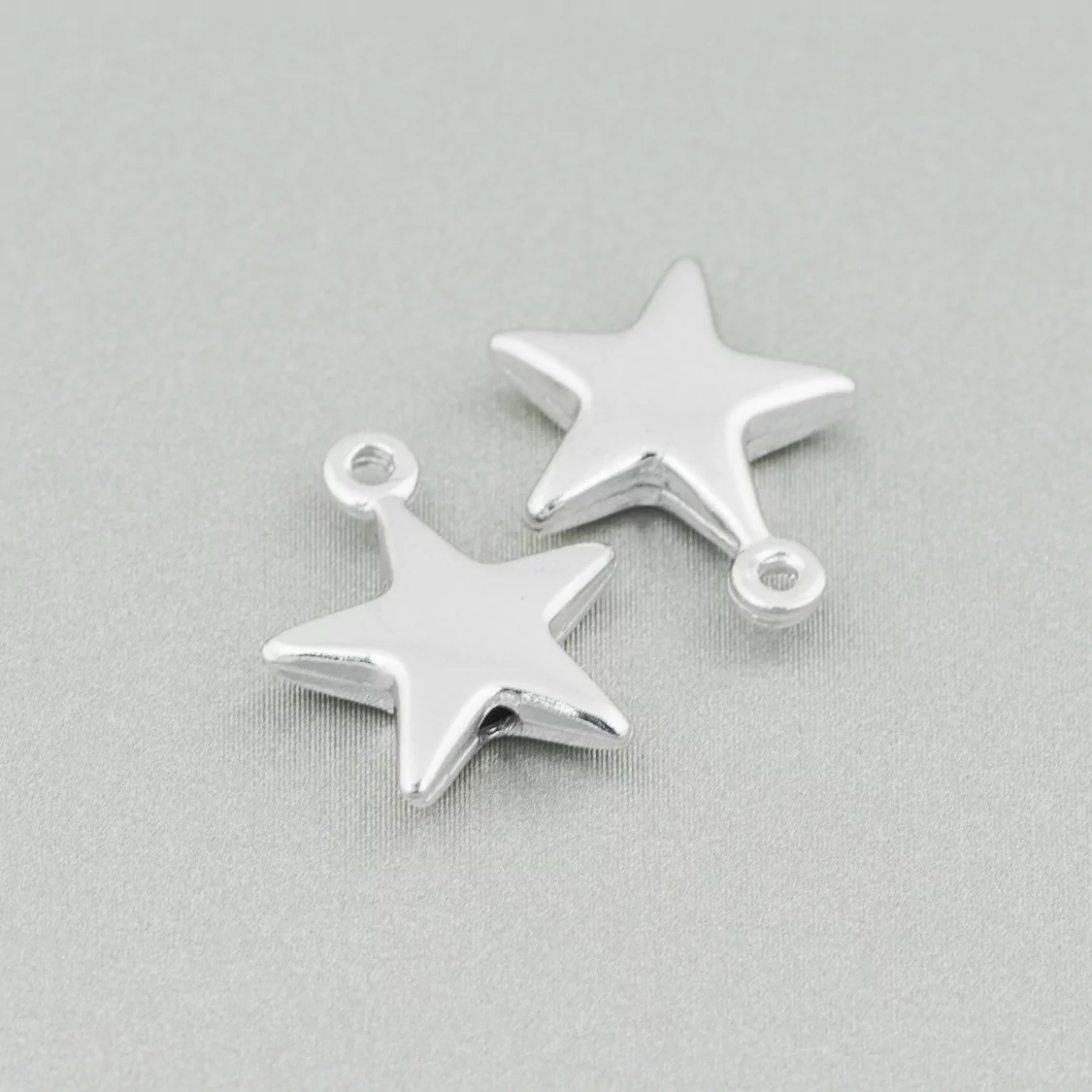 Ciondolo Pendente Di Argento 925 Stella con Anellino 13x15mm 10pz-ARGENTO 925 DESIGN ITALY | Worldofjewel.com