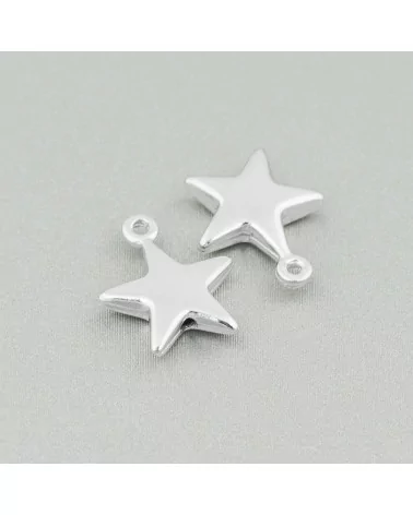 Ciondolo Pendente Di Argento 925 Stella con Anellino 13x15mm 10pz-ARGENTO 925 DESIGN ITALY | Worldofjewel.com