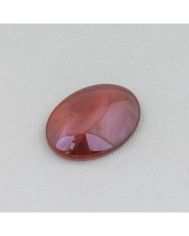 Componente Cabochon Grande Ovale 20x30mm 4pz Agata Rossa- CABOCHON GRANDI | Worldofjewel.com