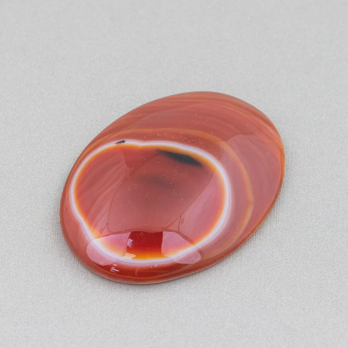 Componente Cabochon Grande Ovale 30x40mm 2pz Agata Rossa- CABOCHON GRANDI | Worldofjewel.com