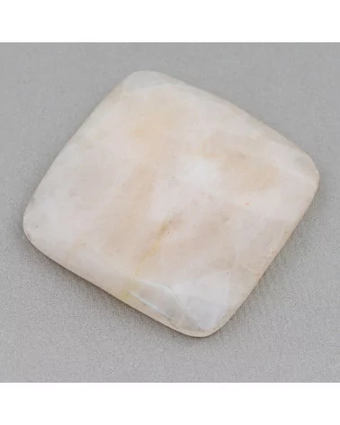 Componente Cabochon Grande Quadrato Sfaccettato 40mm 1pz Calcite- CABOCHON GRANDI | Worldofjewel.com