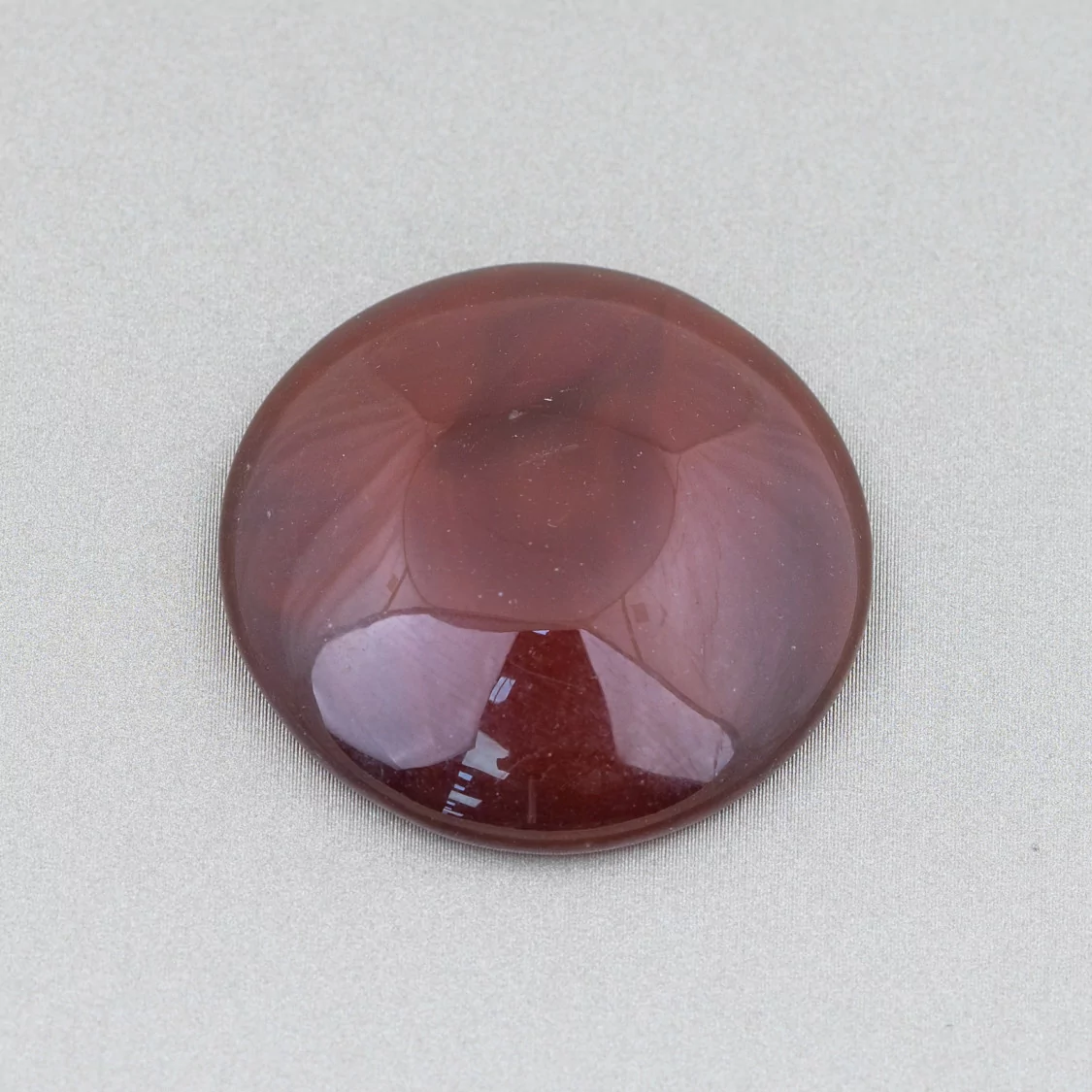 Componente Cabochon Grande Tondo 30mm 3pz Agata Rossa- CABOCHON GRANDI | Worldofjewel.com