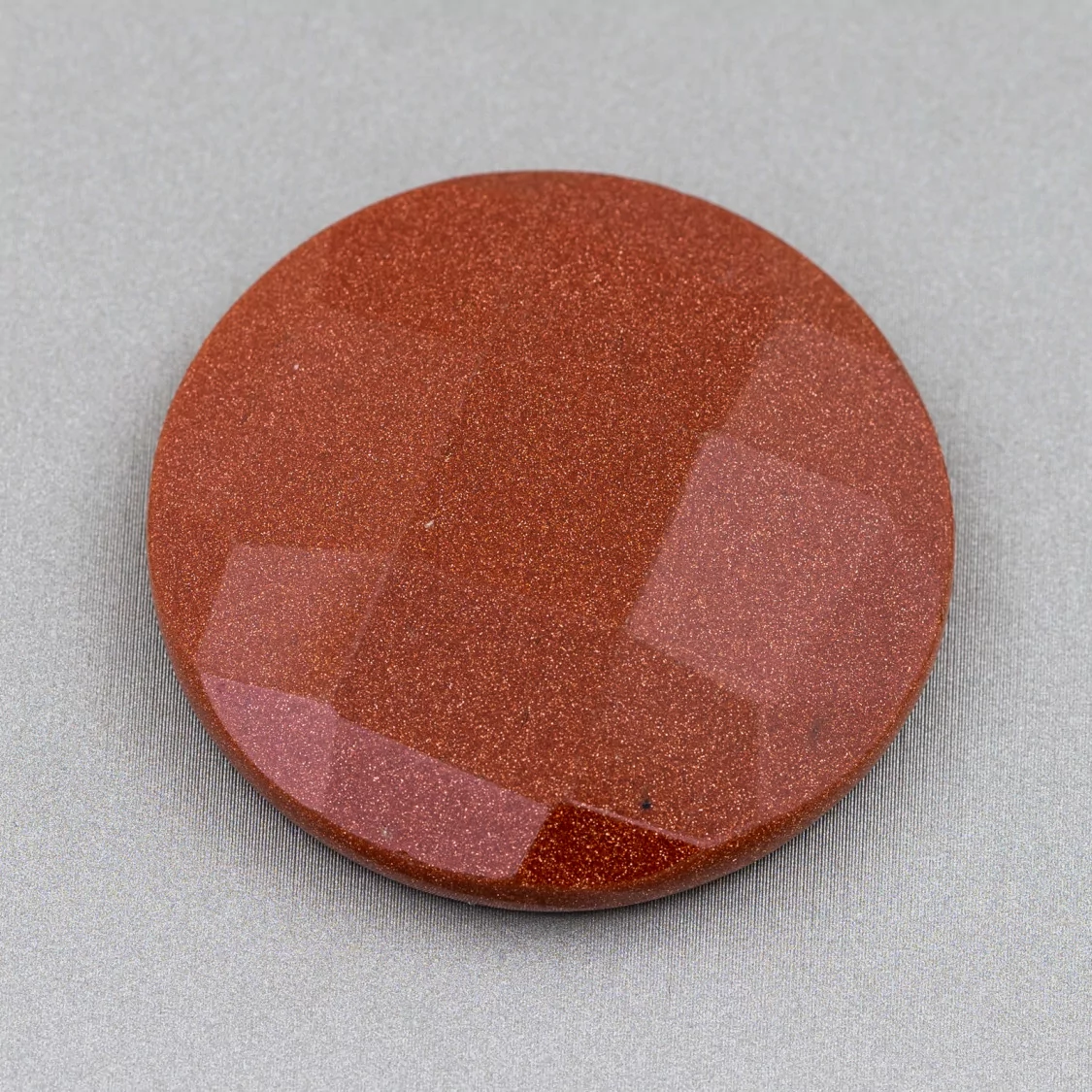 Componente Cabochon Grande Tondo Sfaccettato 40mm 1pz Pietra Del Sole- CABOCHON GRANDI | Worldofjewel.com