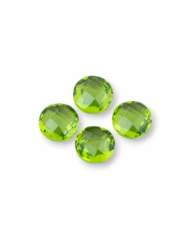 Componente Cabochon Pietra Idrotermale Peridoto Tondo 10mm 4pz- CABOCHON TERMODIFFUSO | Worldofjewel.com