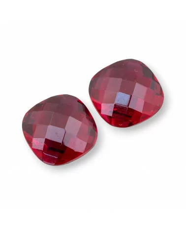 Componente Cabochon Pietra Idrotermale Ruby Quadrato 14mm 2pz- CABOCHON TERMODIFFUSO | Worldofjewel.com